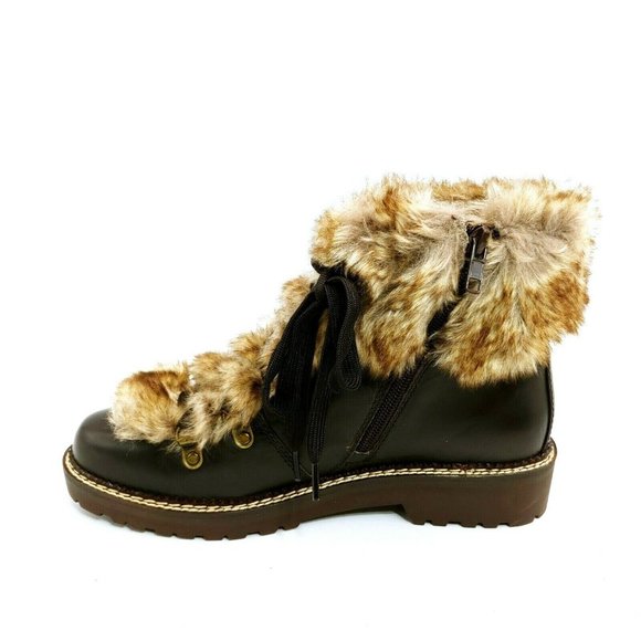 Lands End 477938 Faux Fur Lined Cuff Boots 8.5B - Picture 2 of 10